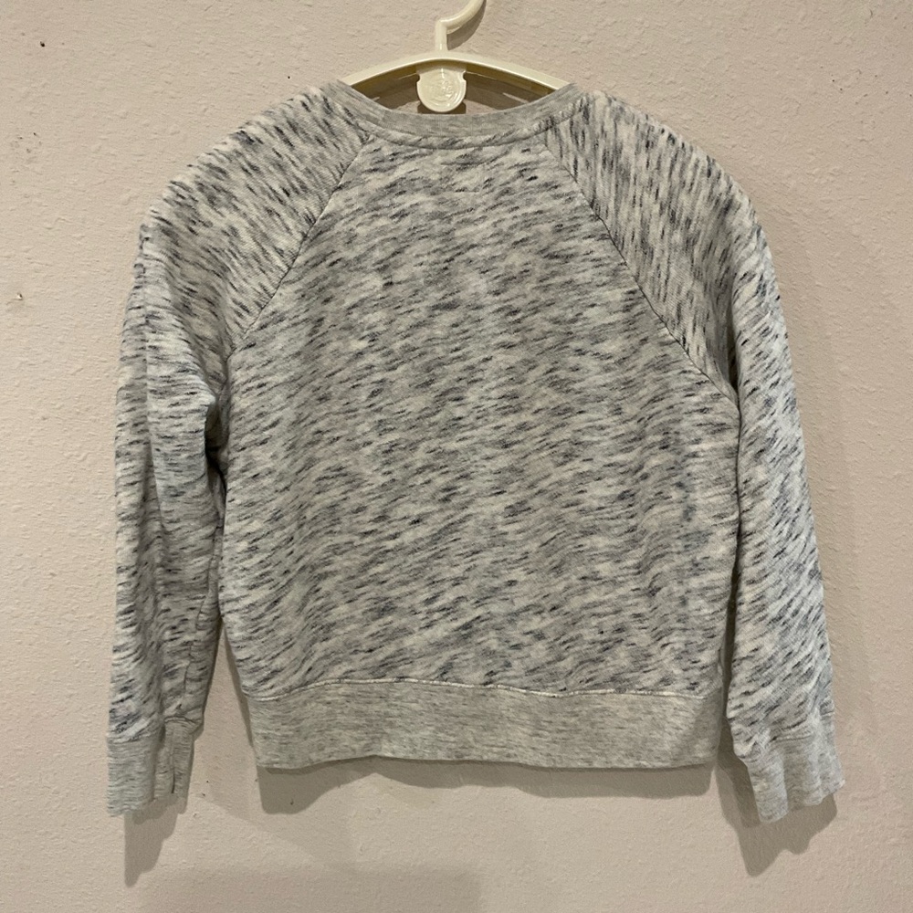J. Crew Vintage Fleece Cotton Sweatshirt Speckled Heather Grey Women’s Size XS - Picture 2 of 10